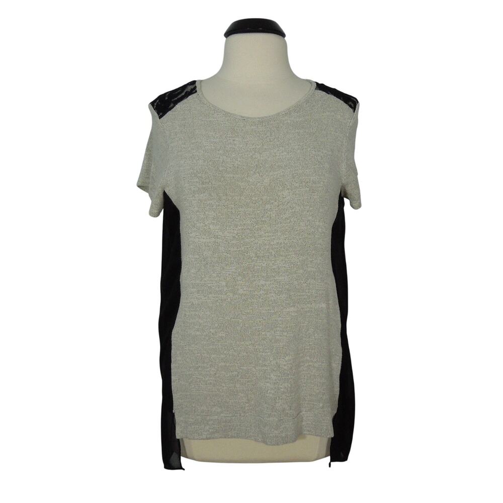 ING+ Blouse size 1X Womens Gray Black